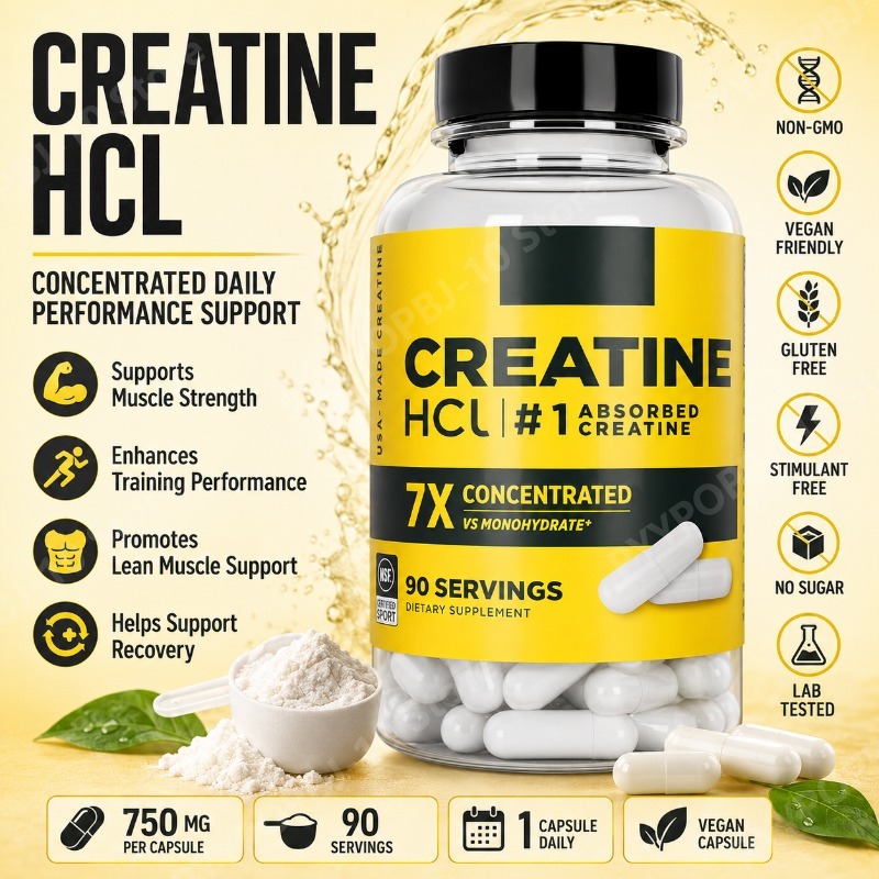 Nutrition Of Fitness - Creatine HCl 750mg 90 Kapsul Pendukung