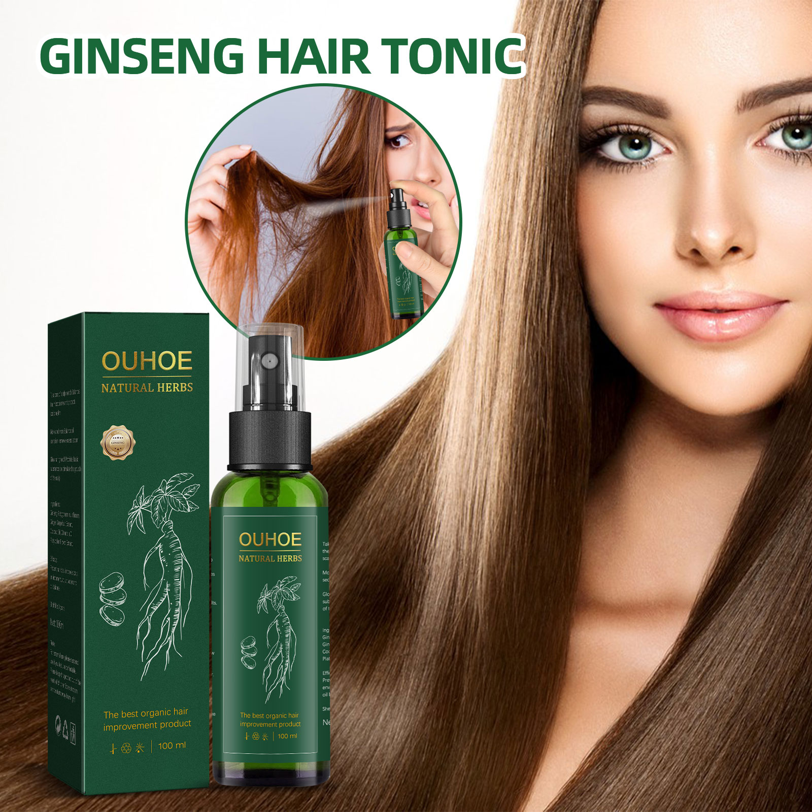 Semprotan perawatan rambut Gin - Nutrition And Fitness ulasan dan harga